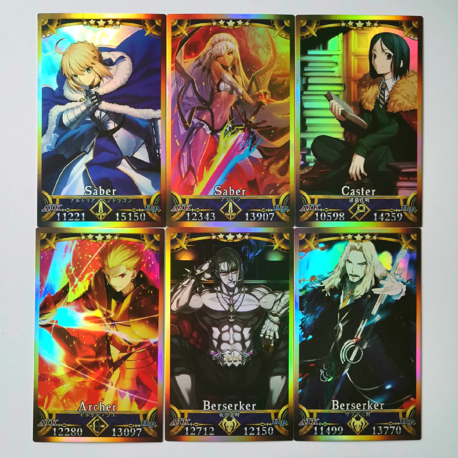 62pcs/set Fate/FGO The Holy Grail War Alter Toys Hobbies Hobby Collectibles Game Collection Anime Cards