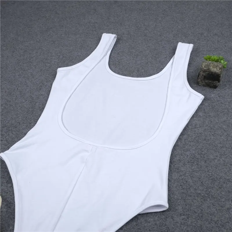 Хлопковый сексуальный комбинезон с открытой спиной боди сиамский облегающий