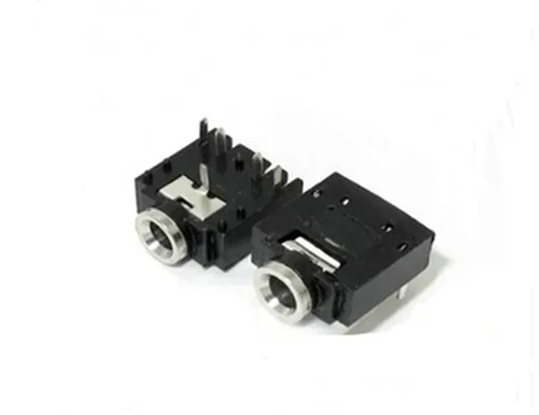 10 шт. 5 контактный печатного монтажа Женский 3 мм стерео разъем PJ 307|socket connector|socket