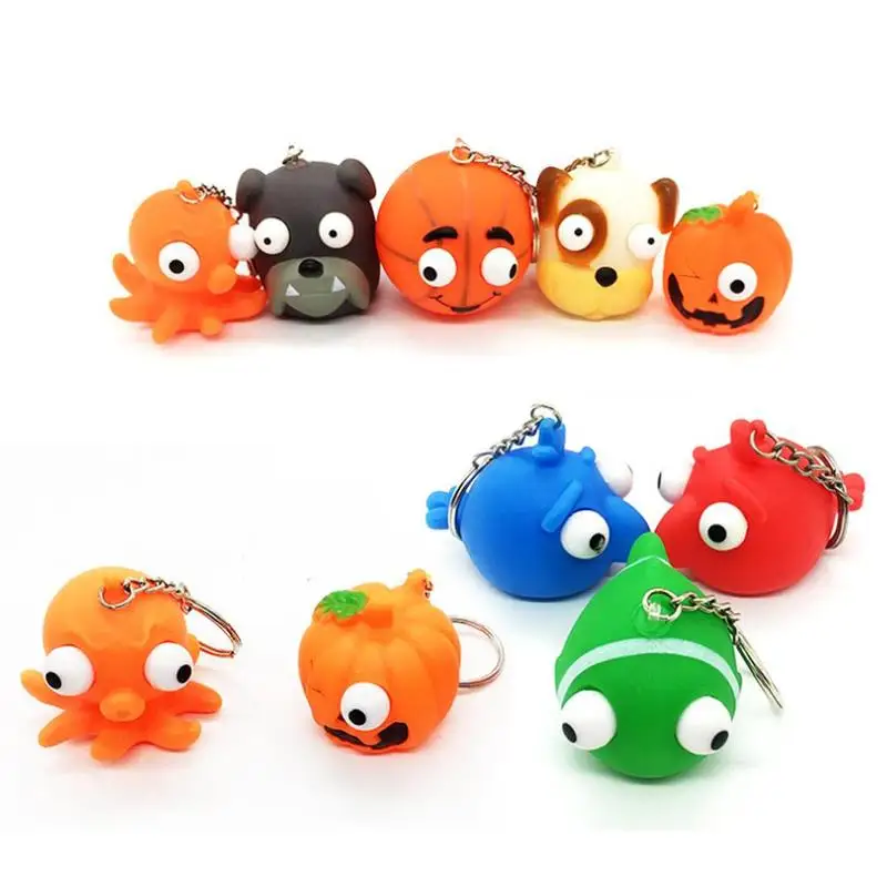 Цвет случайный 10 продажа ПВХ кукла с резким глазом выпуклый глаз сжимающий