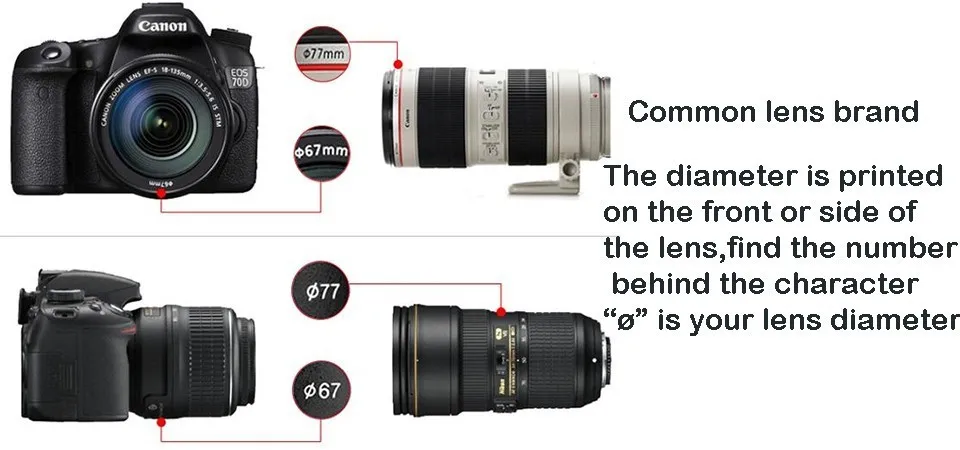 BAODELI 49 52 55 58 62 67 72 77 82 мм бленда объектива для Canon 77d 100d sony A6000 Fujifilm Nikon D3000 D3500 D5100 D5600 аксессуары