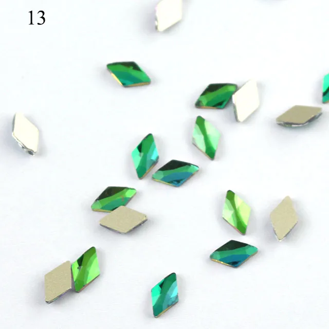 13 10 шт./лот, 13 цветов, Стразы для ногтей, Серебряная роза, 3D блестящее украшение для ногтей, ювелирные изделия, акриловые аксессуары для дизайна ногтей - Цвет: 13