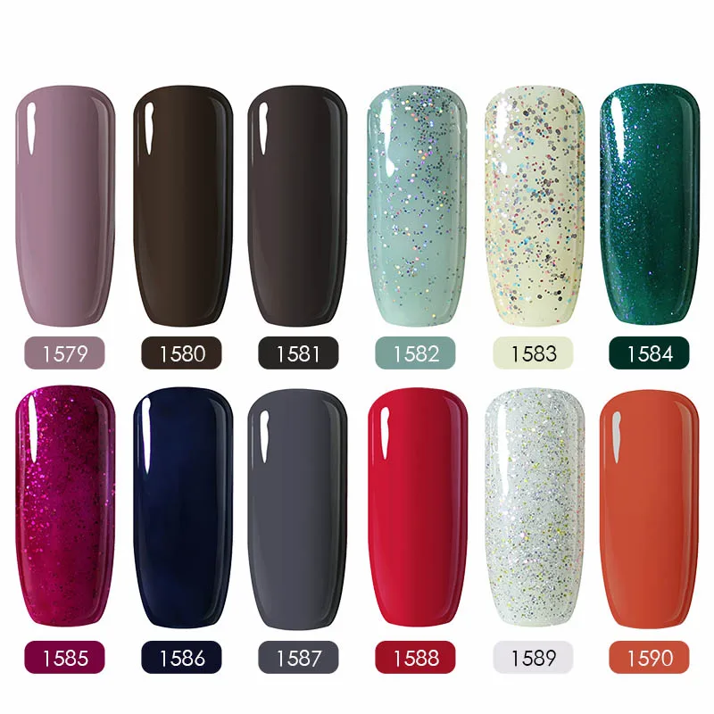 Belle FILLE УФ гель Лаки для ногтей Soak Off Гели Bling длительный косметический Книги по
