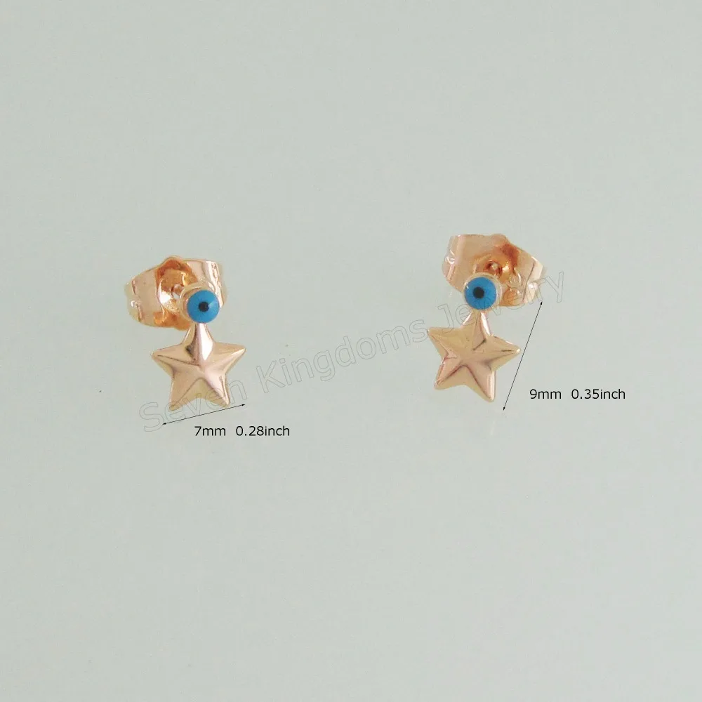 Минимальный заказ 10 долларов/звезда сглаза основа 7 мм * 9 0 28 дюйма 35 дюйма-желтое