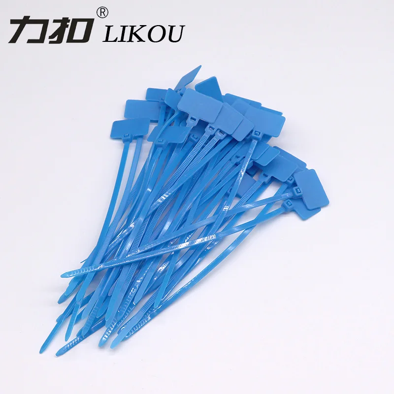 LIKOU 6 видов цветов Llaber кабельные стяжки 100 шт. почтовые записи на Ethernet RJ45 RJ12 кабель