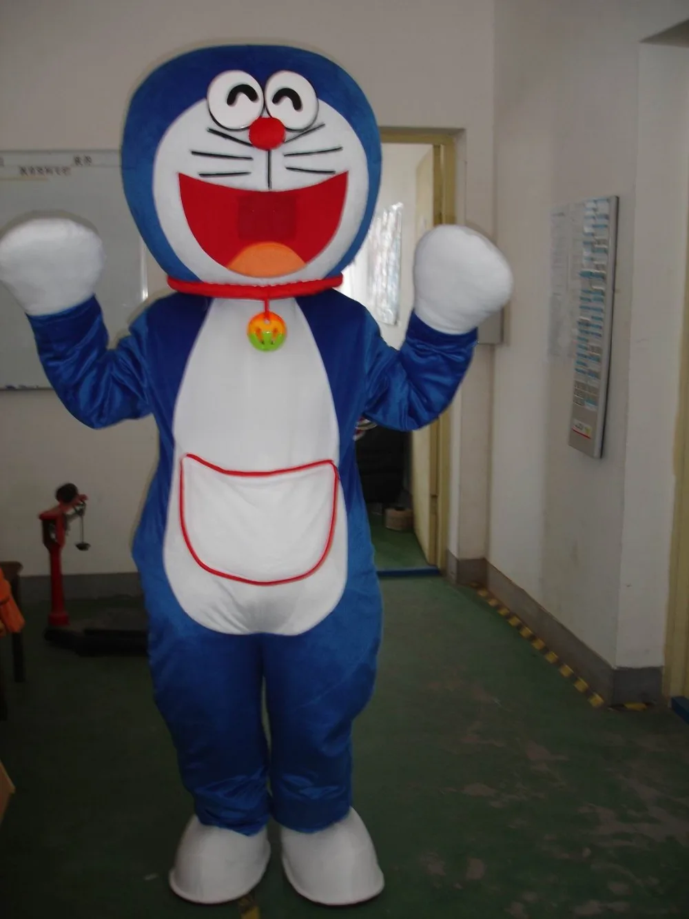 Супер высокое качество Doraemon талисман костюм робокот нарядное платье Бесплатная