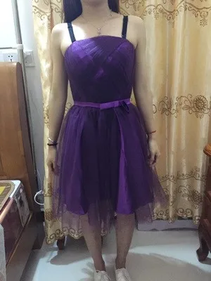 Robe de soiree короткие фиолетовые без бретелек Вечерние платья vestido de noche vestito da sera платья для выпускного вечера вечерние платья