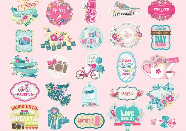 100 шт/лот дорожные карточки для планировщика дневник наклейки милые Kawaii DIY украшения дневник канцелярские принадлежности