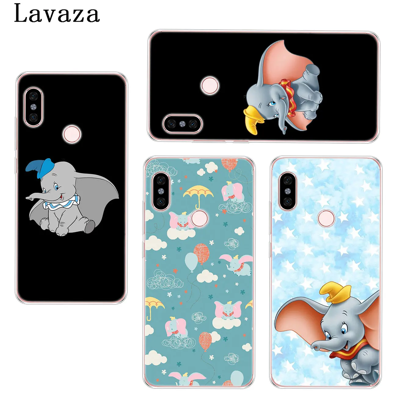 Милый Забавный жесткий чехол для телефона Lavaza Dumbo elephant Xiaomi Redmi K20 8A 7A 6A Note 8 8T 7 5 6 Pro 4