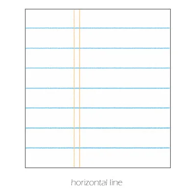 horizontal line Ретро клетчатая линия сетки маркер стикер блокнот для заметок список дня липкие Примечания набор канцелярских принадлежностей Papeleria sl1589 - Цвет: horizontal line