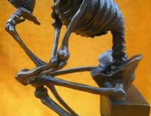WBY817 чудесная Бронзовая статуя черепа истончика|sculpture marble|sculpture customsculpture animal |