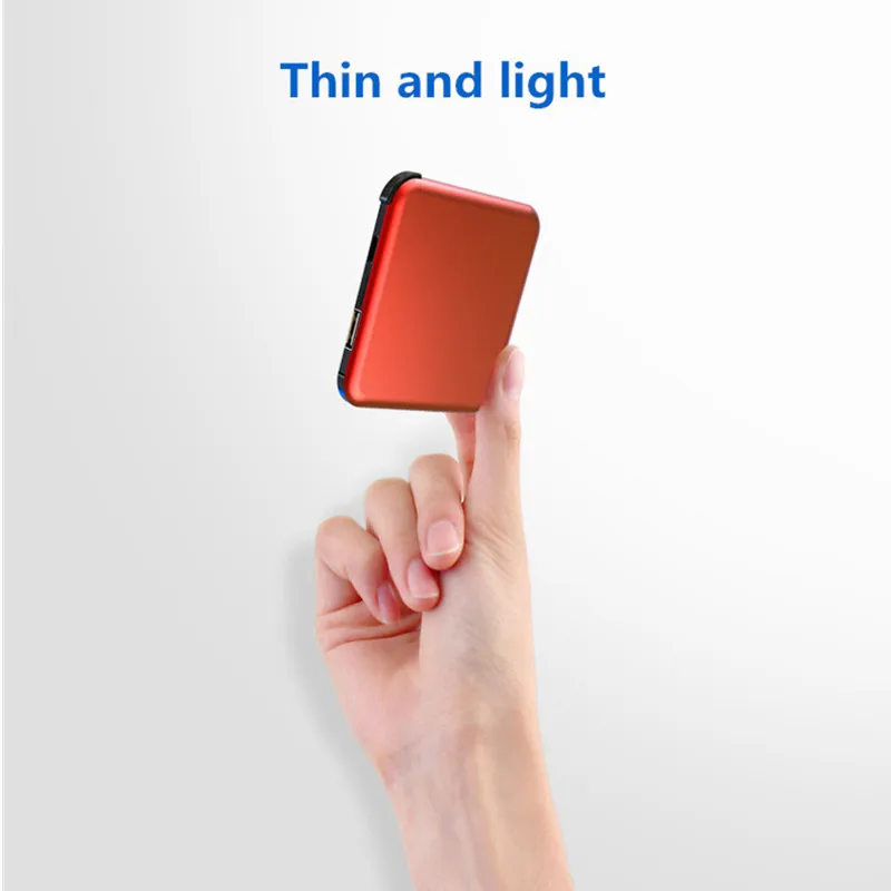 10000 мАч Power Bank светодиодный внешний корпус батареи Dual USB портативный мобильный