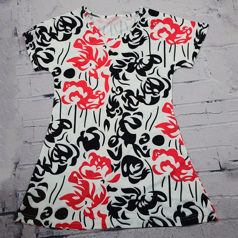 Платья для мамы и дочки сезон весна-лето платье с короткими рукавами девочек