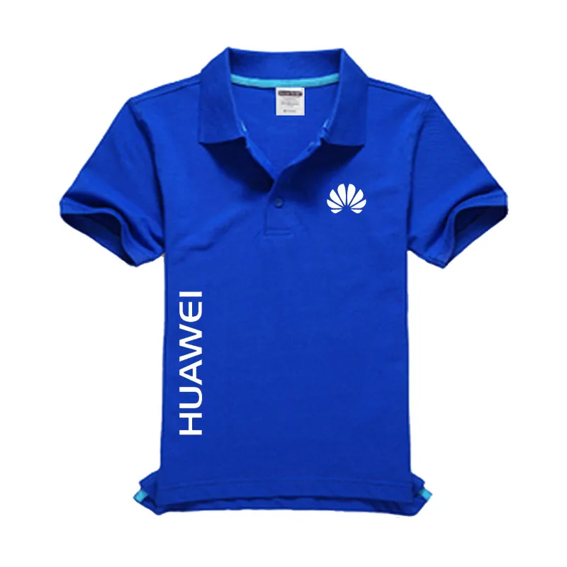 Новый HUAWEI логотип мужские рубашки-поло по оптовым ценам высокого качества