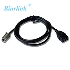 Biurlink, автомобильный стерео-адаптер для смены компакт-дисков, гнездовойМужской USB-кабель для Toyota Mazda