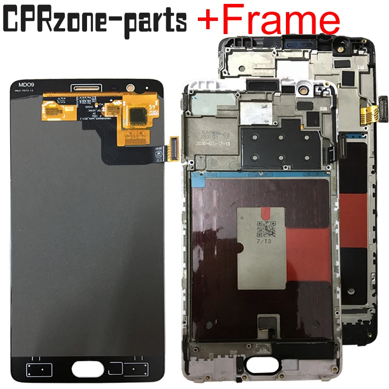 5 "OLED ЖК-дисплей с рамкой для OnePlus 3 3T A3000 A3003 A3010 дисплей сенсорным экраном