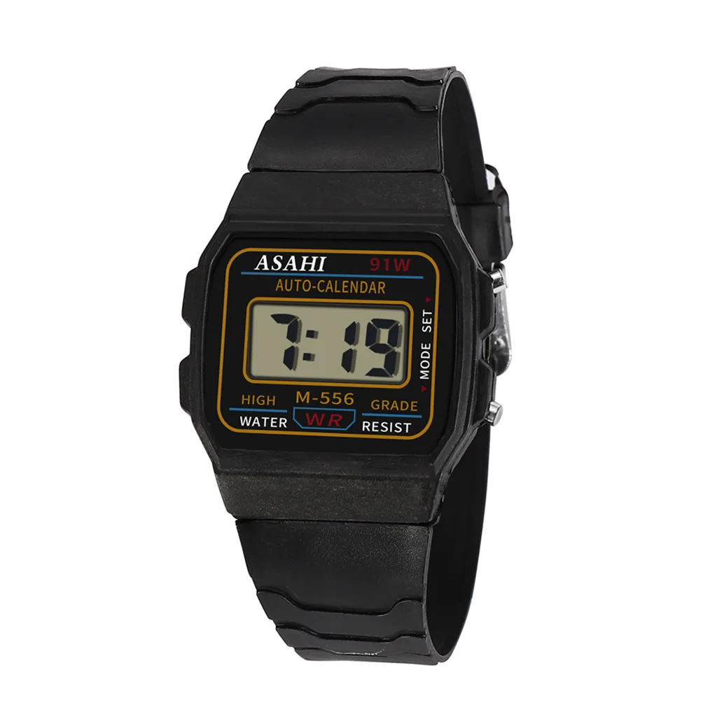 Популярные светодиодные цифровые часы роскошные детские аналоговые спортивные