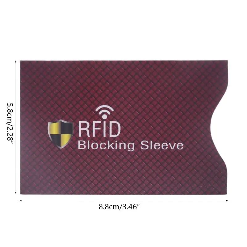 

1PC Anti Theft for RFID Credit Card Protector Blocking Sleeve Skin Case New 5.8x8.8cm