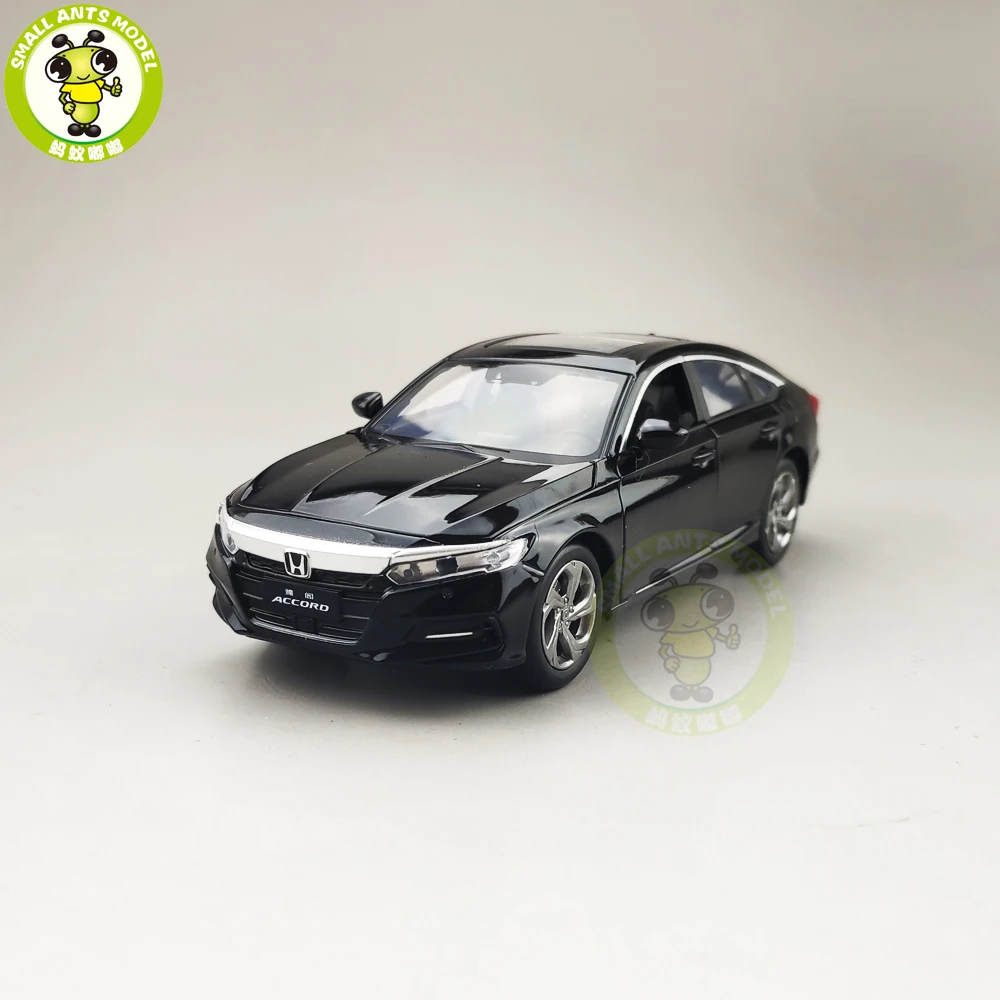 1/32 JACKIEKIM Accord 10th седан литая под давлением Модель автомобиля игрушки для детей Детское звуковое освещение Вытяните назад Подарки для мальчиков девочек