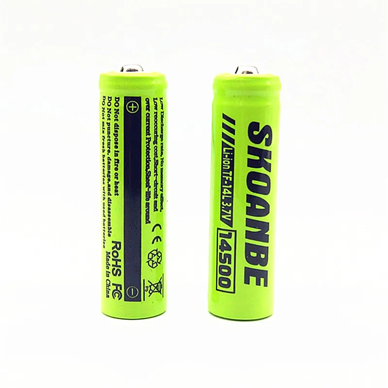 14500 800mAh 3 7 V литий ионная аккумуляторная батарея AA литиевая для светодиодных