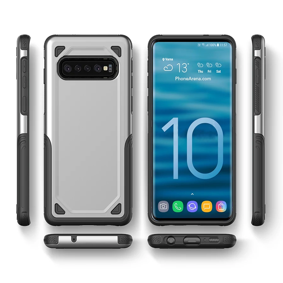 IQD чехол для samsung Galaxy S10e S10 S9 S8 Plus Note 9 8 чехол тонкий Гибридный ТПУ противоударный резиновый защитный чехол для телефона