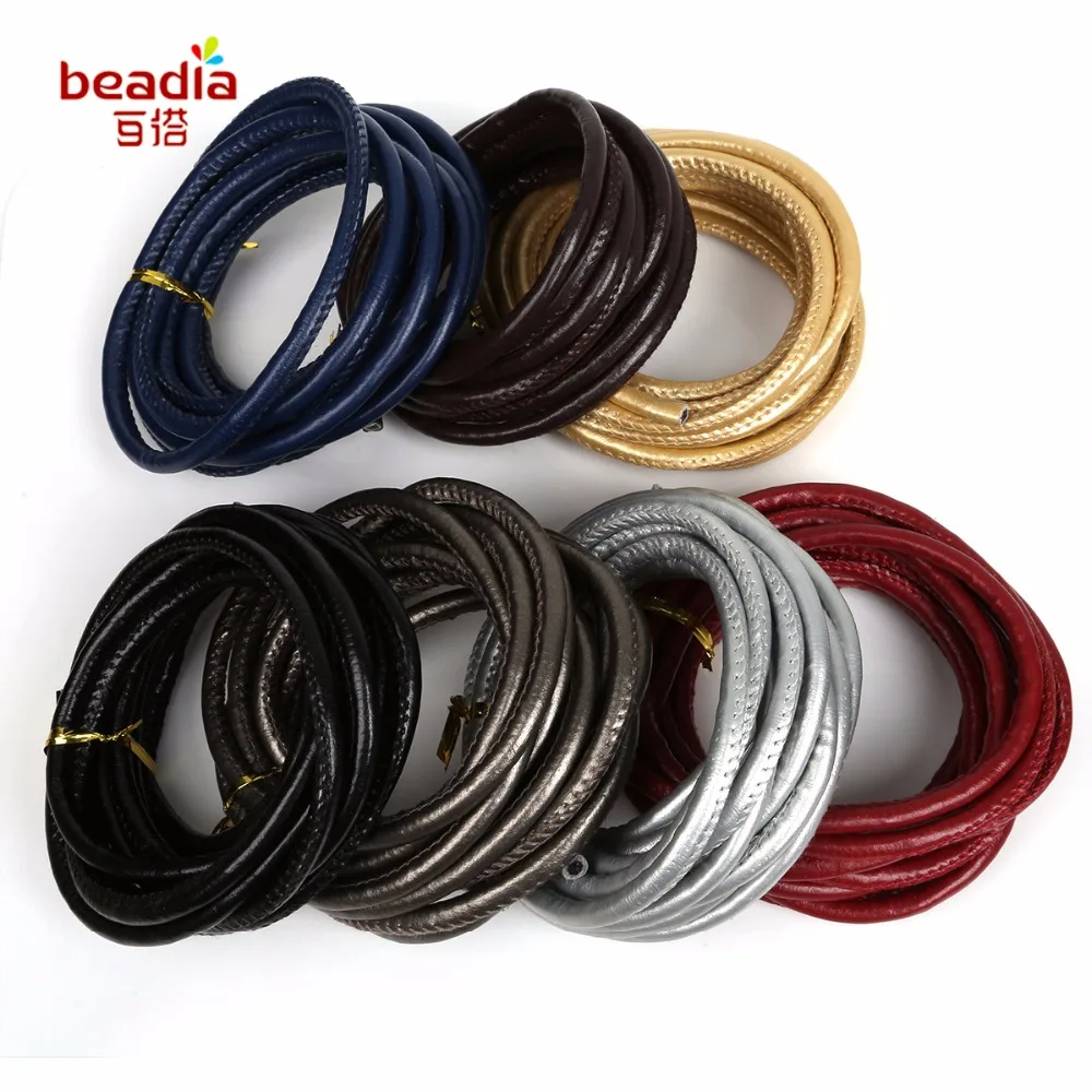 Хит продаж 3 м/уп. ширина 6 мм искусственная кожа автомобильный шнур веревка