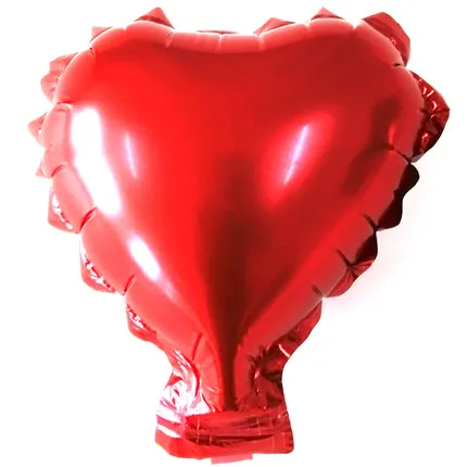 red heart 50 шт./лот, 5 дюймов, воздушные шары из фольги с сердечками и звездами, вечерние воздушные шары, милые Свадебные Воздушные шары с днем рождения, вечерние украшения, подарки - Цвет: red heart