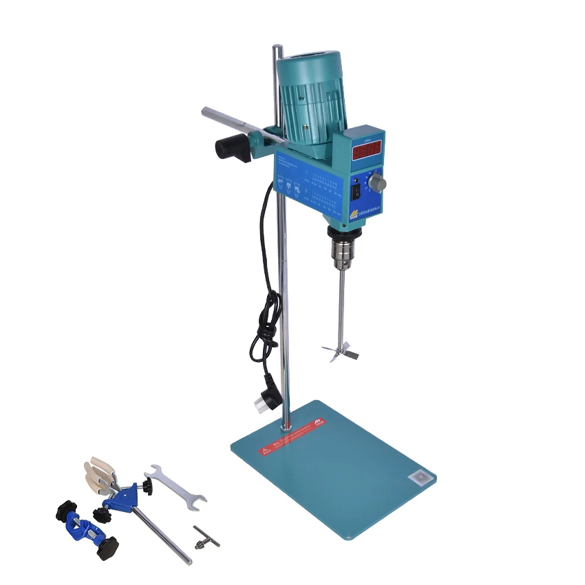 

AC120 (AM120Z-H) Powerful Electric Mixer Digital Display Lab Electric Double Gear Mixer Agitator Homogenizer 52.0 N.cm 50-2000ml