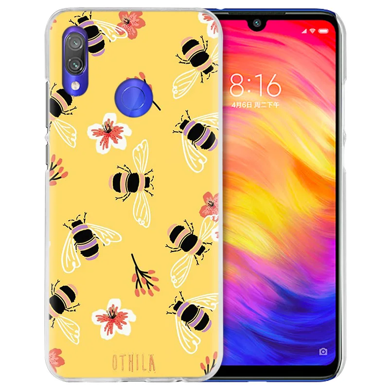 Чехол с Пчелой золотым медом для Xiao mi Red mi Go Note 7 6 6A Pro S2 5 5A 4X mi A1 A2 9 mi x 3 5G 8 lite Play F1 жесткий чехол для телефона