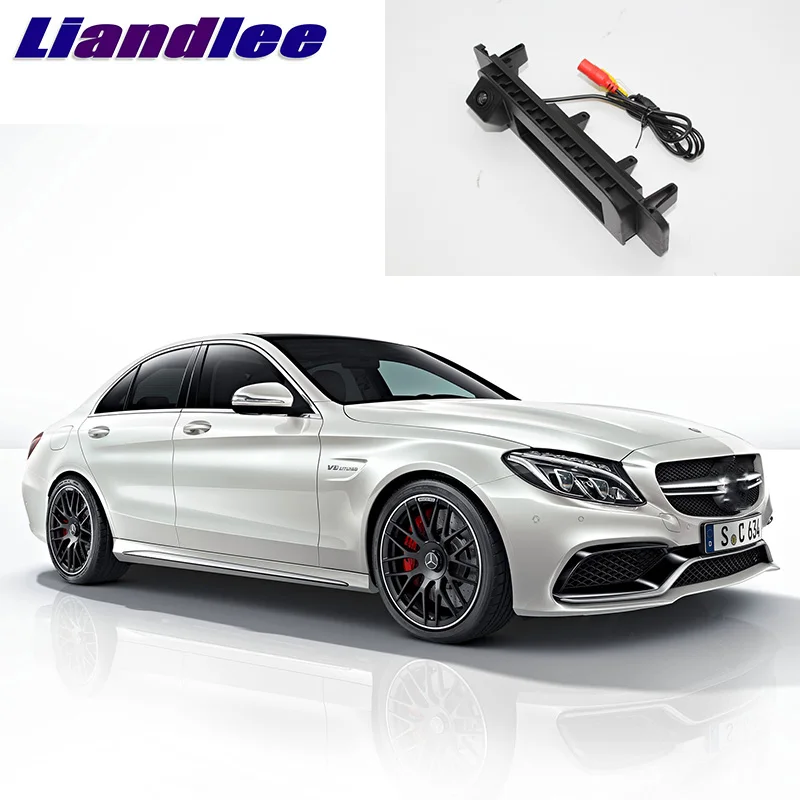 Камера заднего вида LiandLee с ручкой багажника для Mercedes Benz C Class MB W205 C180 C200 C280 C300