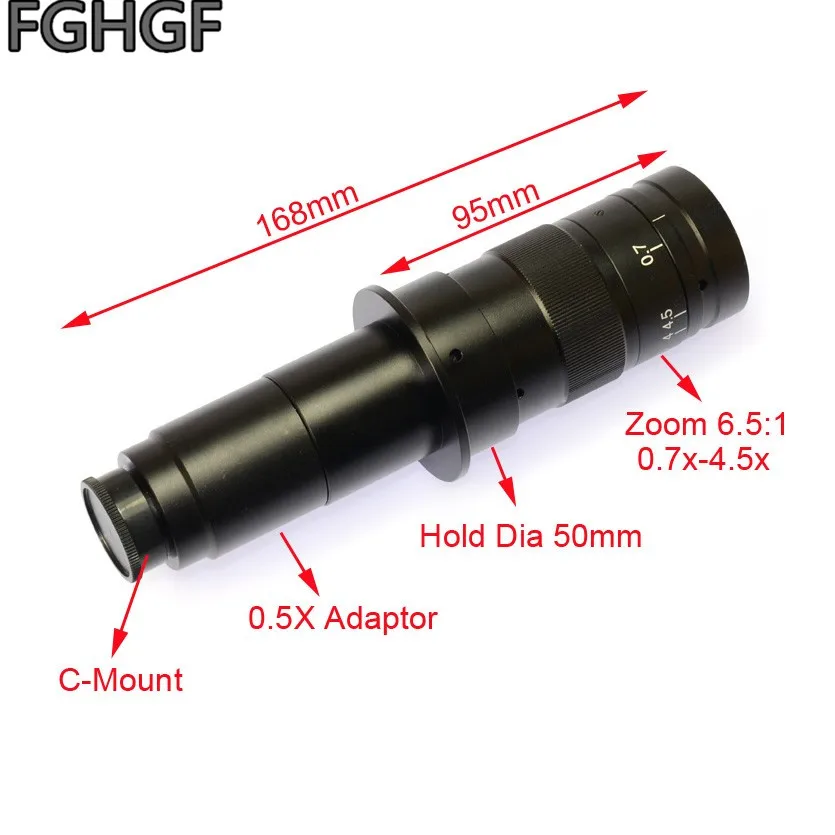 FGHGF HDMI 200 мегапиксельная камера HD электронный микроскоп 0745 зум объектив с