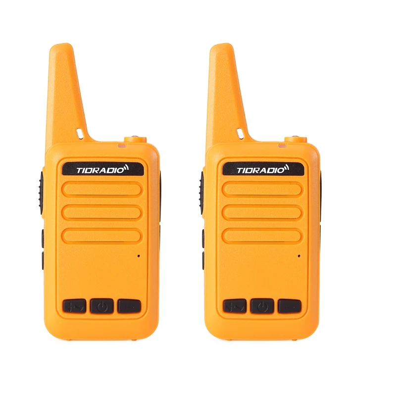 2 шт TD-M9 портативная мини рация 16 UHF 400-480MHz CB радиостанция двухсторонняя радио коммуникатор дети и взрослые радио подарок - Цвет: 2xTD-M9 Orange