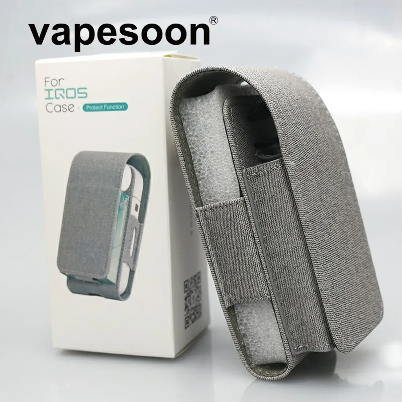 Оригинальный vapesoon IQOS PU кожаный чехол для 2 4 Plus черный/синий/розовый/серый цвет в