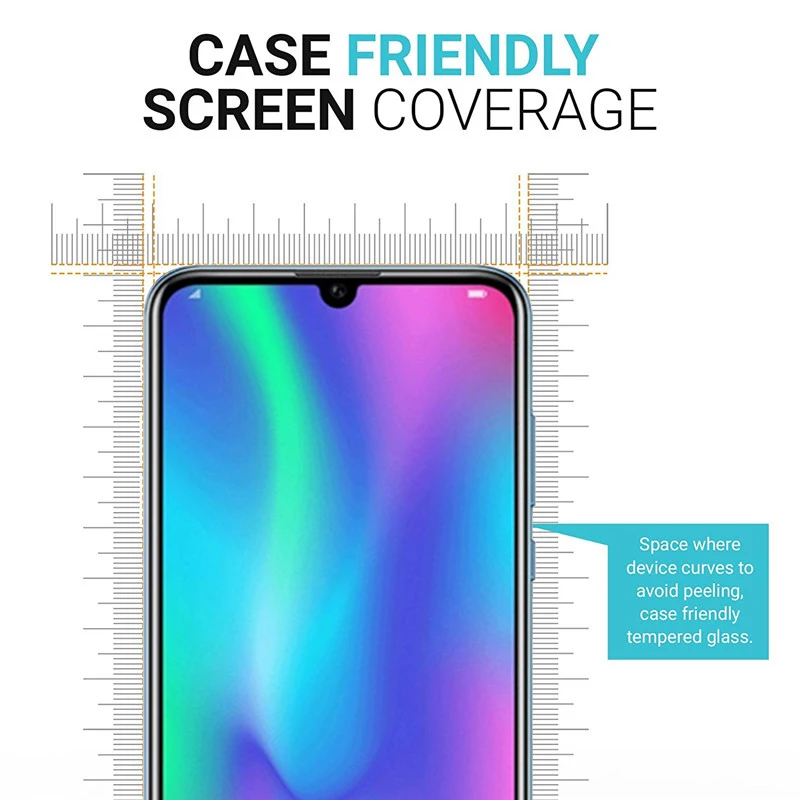 Защитное стекло для Huawei Honor 20 20i полное покрытие Защита экрана 10 9 lite light honer 10lite i