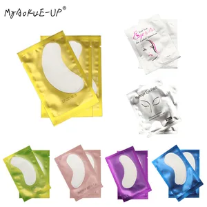 Патчи гелевые под глаза для наращивания ресниц, 50 пар, косметические обертки