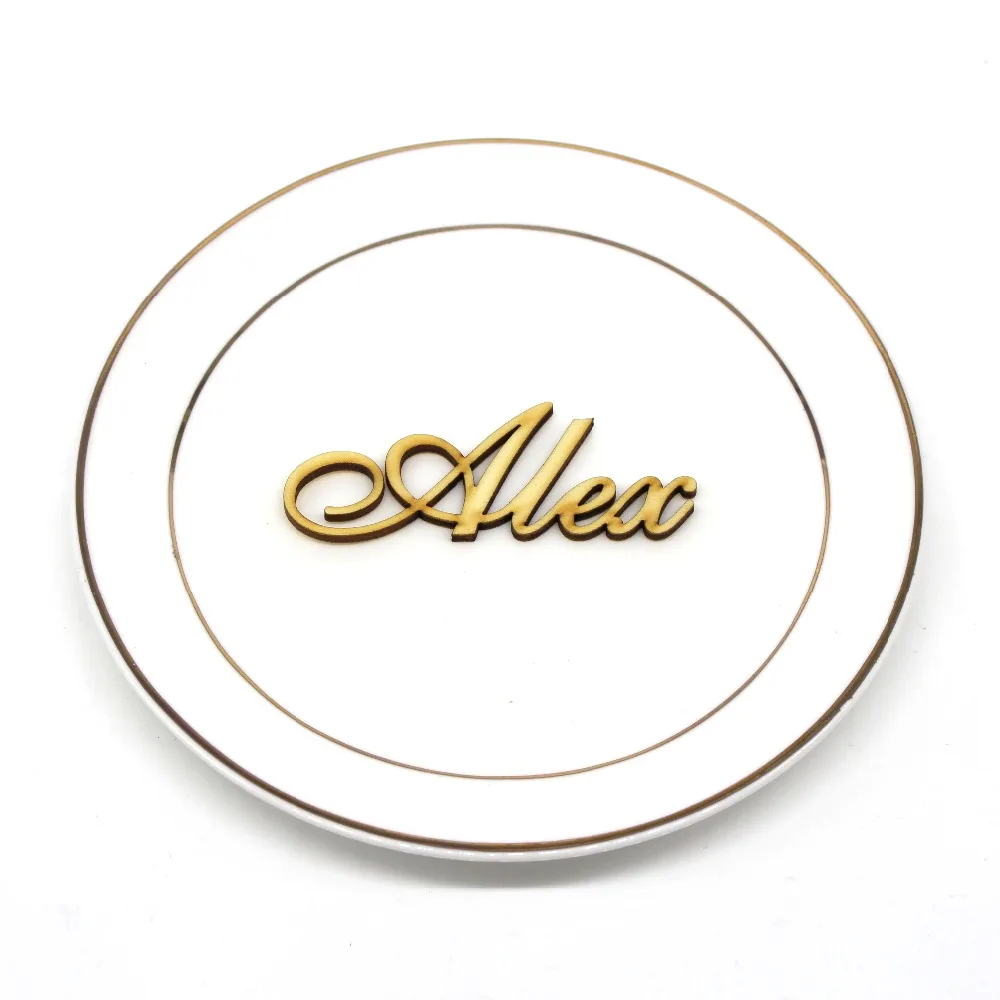 1 шт. зеркальные серебряные золотистые акриловые деревянные вечерние|Украшения