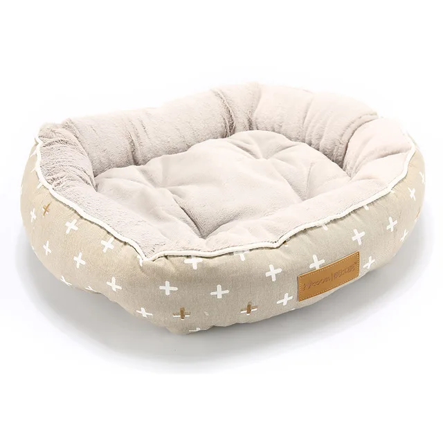 beige-COO042 Товары для домашних животных, кровать для собак, диван для маленьких, средних и больших собак, кошек, зимняя кровать для домашних животных, домашние коврики, скамейка для питомцев, диван, прочная кровать для щенков - Цвет: beige-COO042