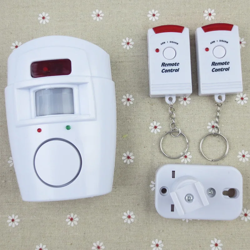 Беспроводной PIR датчик движения с 2 пультами ДУ|alarm security|alarm security systemalarm with remote |