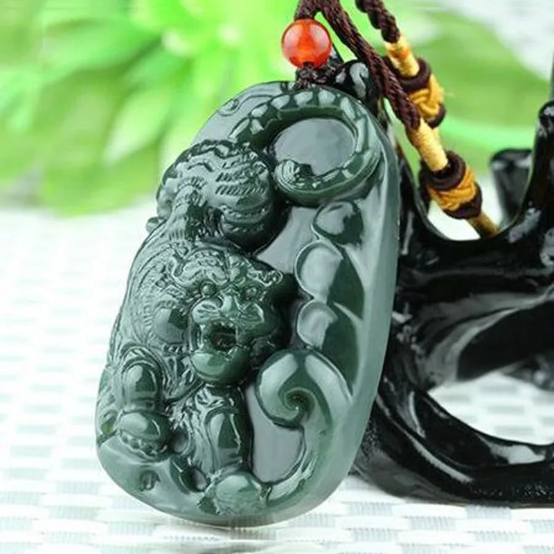 Hetian Нефритовая ручная работа подвеска в виде знака зодиака ювелирные изделия для