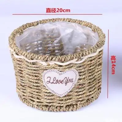 Цветочные композиции корзина плетеная настенный орнамент горшок для цветка