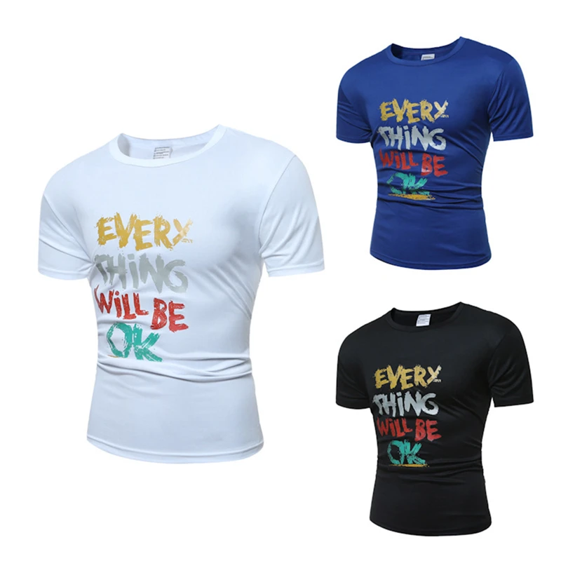 2017 Летний Новый Прибытие Мужчины Футболка Повседневная Slim С Коротким Рукавом