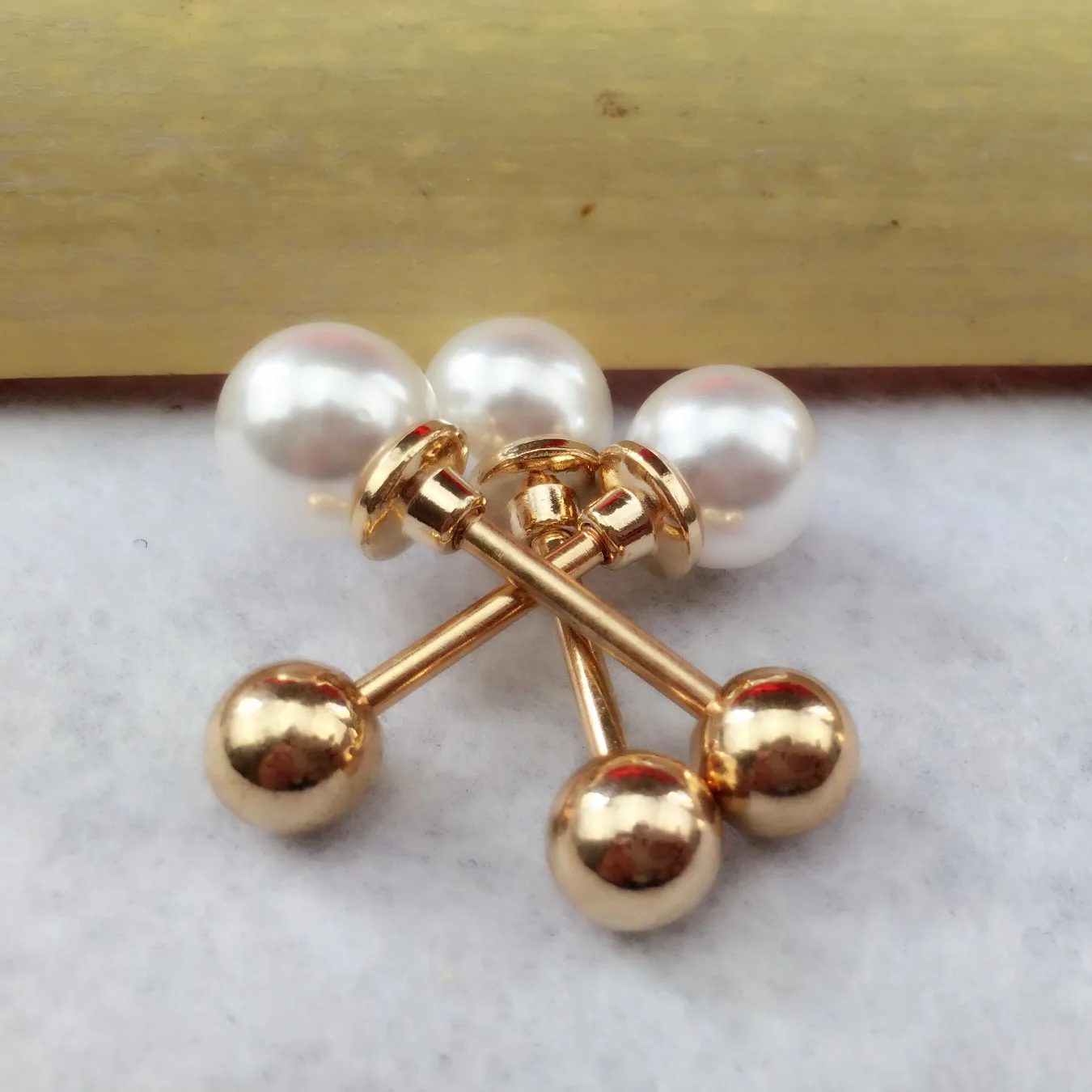 5pcs Meetee 2cm 6cm round pearl Buttons sewing accessories clothing decoration collar button for women's shirt C2-60 | Дом и сад