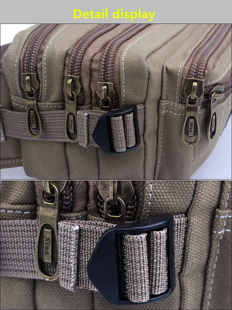 Холщовые поясные сумки для мужчин мессенджеры портативные винтажные мужские