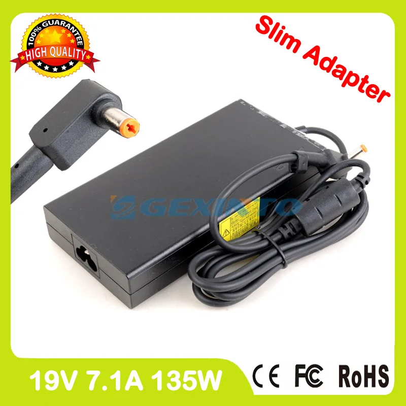 

Slim 19V 7.1A 135W laptop ac power adapter charger for Acer Aspire V15 Nitro VN7-592 VN7-592G V5-591 V5-591G VX5-591G PA-1131-16