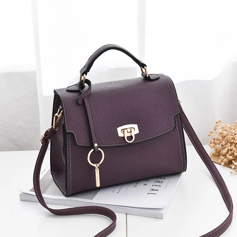 

MONNET CAUTHY Female Totes Concise Chic Style Fashion Office Lady Handbags Solid Color Wine Red Army Green Black Crossbody Bags
