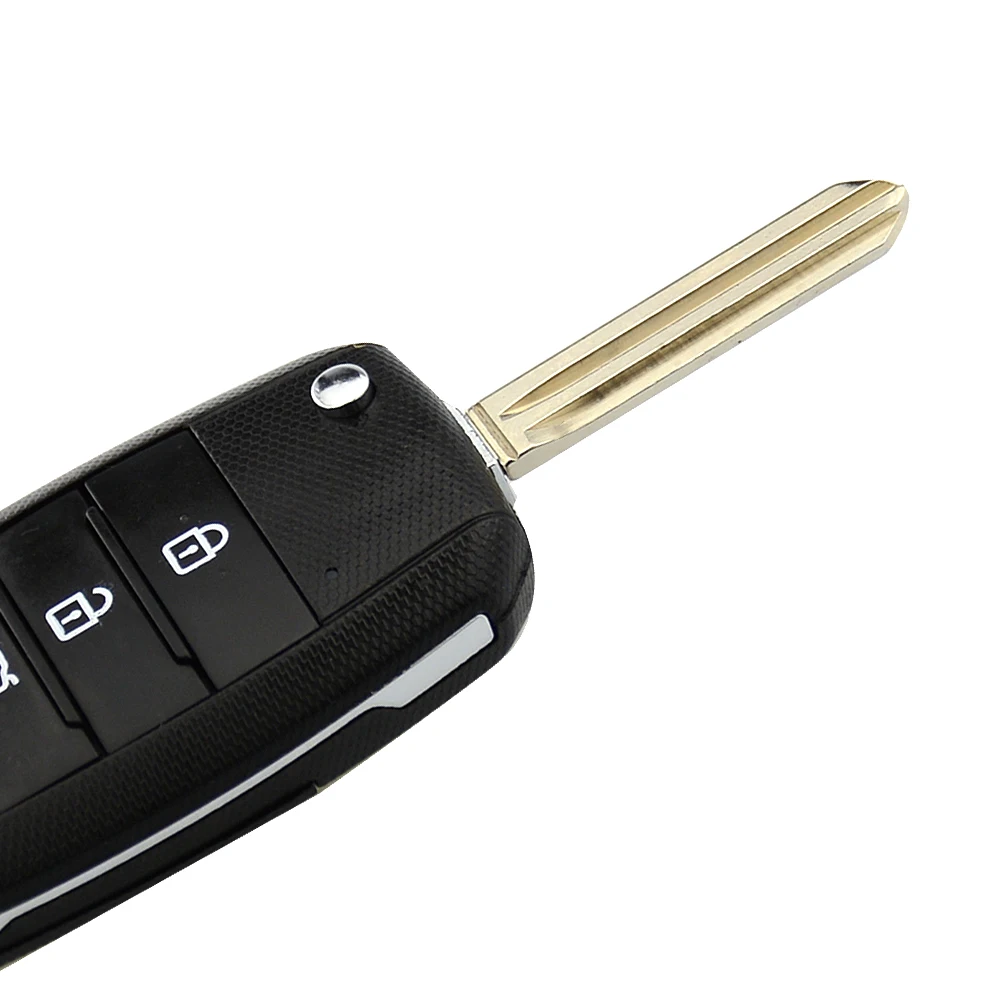 Откидной складной чехол для ключей OkeyTech с 3 кнопками для KIA K2 K3 K5 Carens Cerato Forte