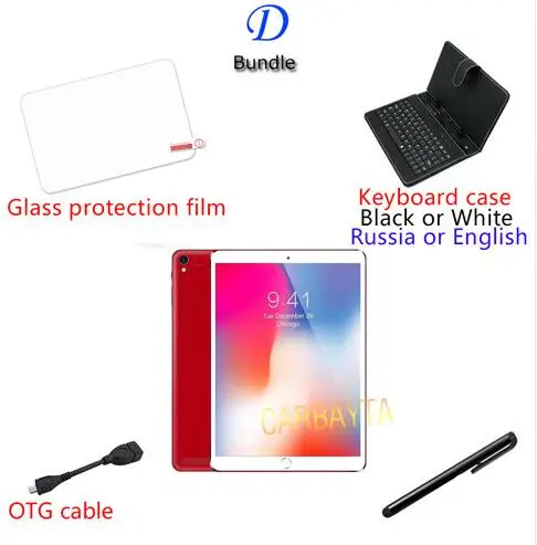 10,1 дюймов, 4G LTE FDD, телефон, планшет, ПК, 10 ядер, ram, 4 Гб rom, 64 ГБ, 1920*1200, ips, две sim-карты, планшеты, шт - Комплект: D