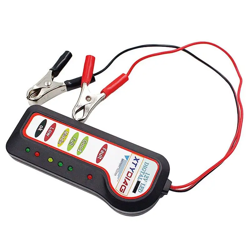 Мини 12 в автомобильный тестер батареи цифровой генератор 6 светодиодный дисплей