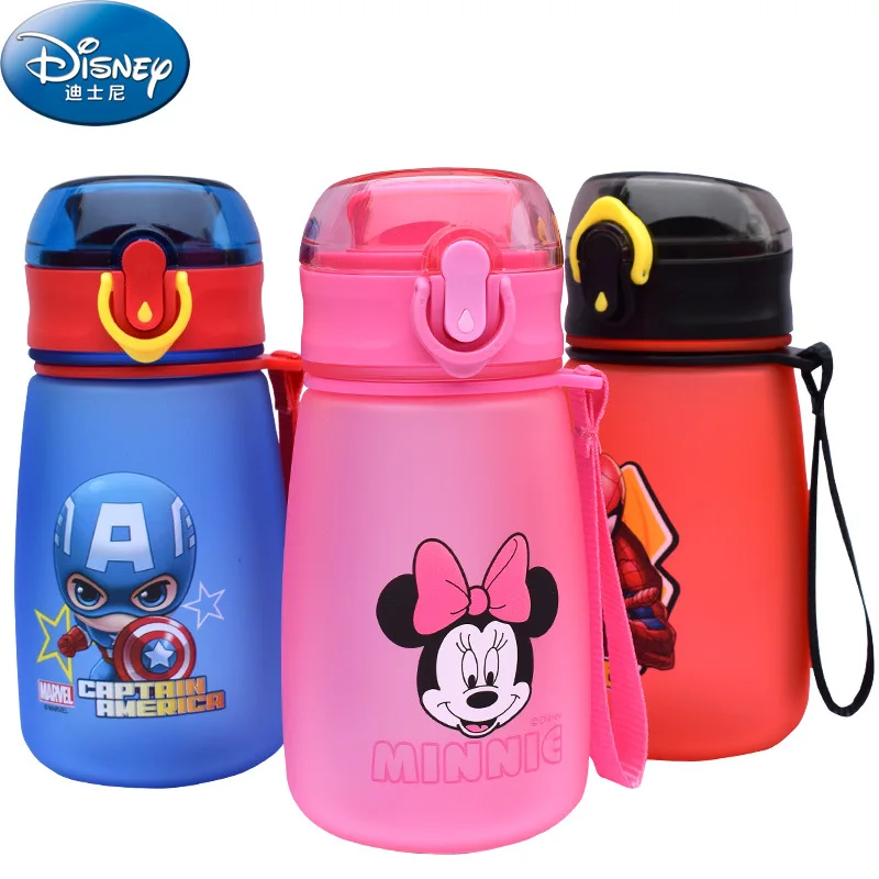 Детская пластиковая чашка Disney прямая Питьевая для начальной школы портативная