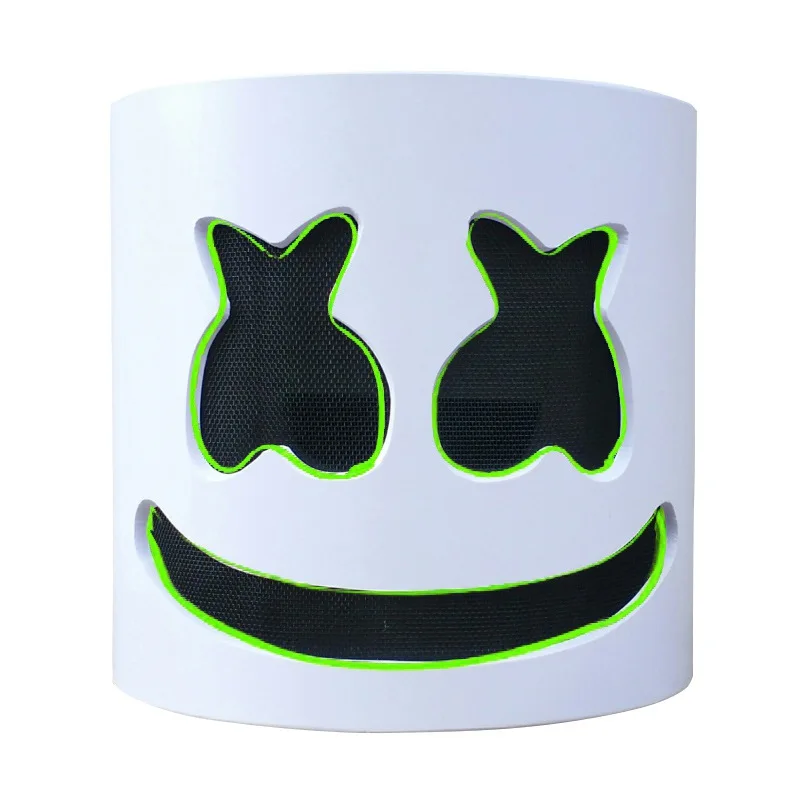 HW9G glowing mask LED DJ музыка светящиеся маски партии маскарад маски анфас Обложка Головные уборы для взрослых Косплэй Хэллоуин фестиваль вечеринок - Цвет: HW9G glowing mask